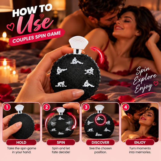 Multicolor Fun Challenging Couples Roulette Naughty Position Selector Game