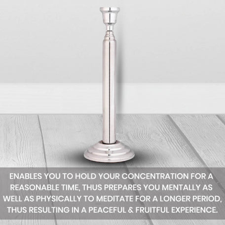 Stainless Steel Trataka Candle Stand for Meditation