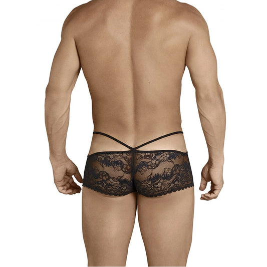 Men's Power Net + Lycra Lace Free Size Boxer Underwear - Black, Red, Light Blue