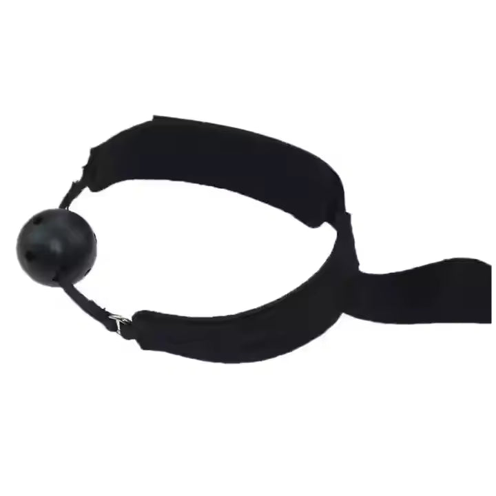 Open Mouth Ball Gag with Handcuffs Bondage for Couples