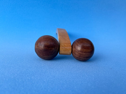 Wooden Massager with Two Balls (Large Size) – Deep Tissue Relief & Relaxation