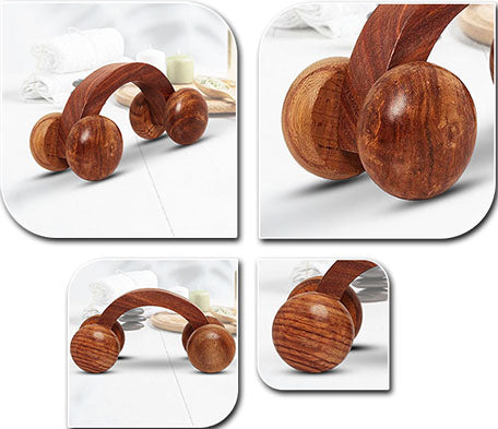 Wooden Massager Roller (Set of Small (qty1) and Medium (qty 1)