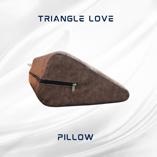 Stylish Brown Triangle Love Making Pillow
