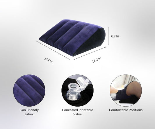 Love Making Inflatable Triangle Pillow -Enhance Intimacy with Comfort & Support