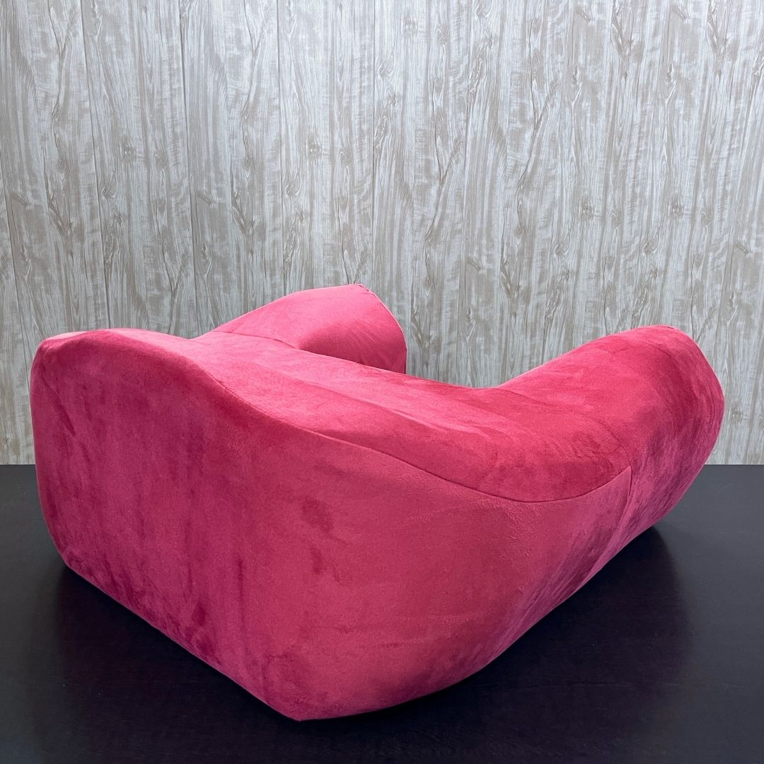 Luvottica Red Fabric Dhyanam Seat - Meditation Seat- Yoga Cushion