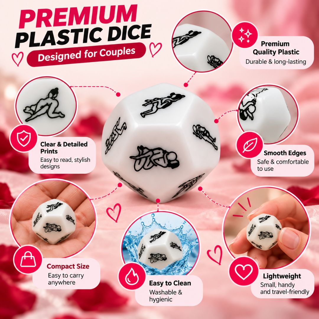 12 Sided Love Dice  MultiPosition Pleasure Game for Couples
