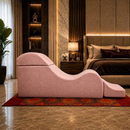 Luvottica Versa Tantra Couch Luxury Modular Chaise, Rose Gold