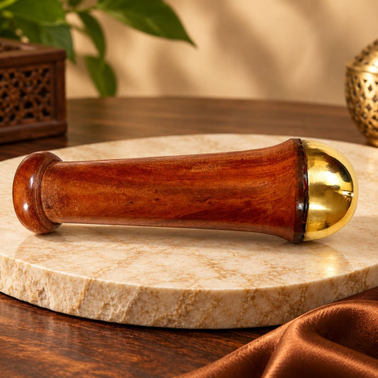 Kansa Wand Massager – Ayurvedic Bronze Face & Body Massage Tool