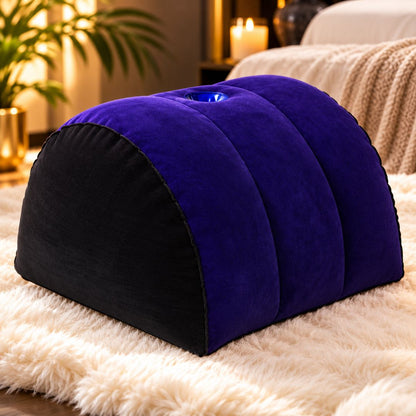 Half Moon Inflatable Pillow with Toy Mount