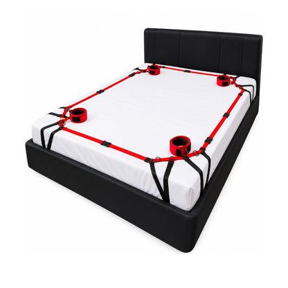 Bed Restraint Set with Hand and Ankle Cuffs
