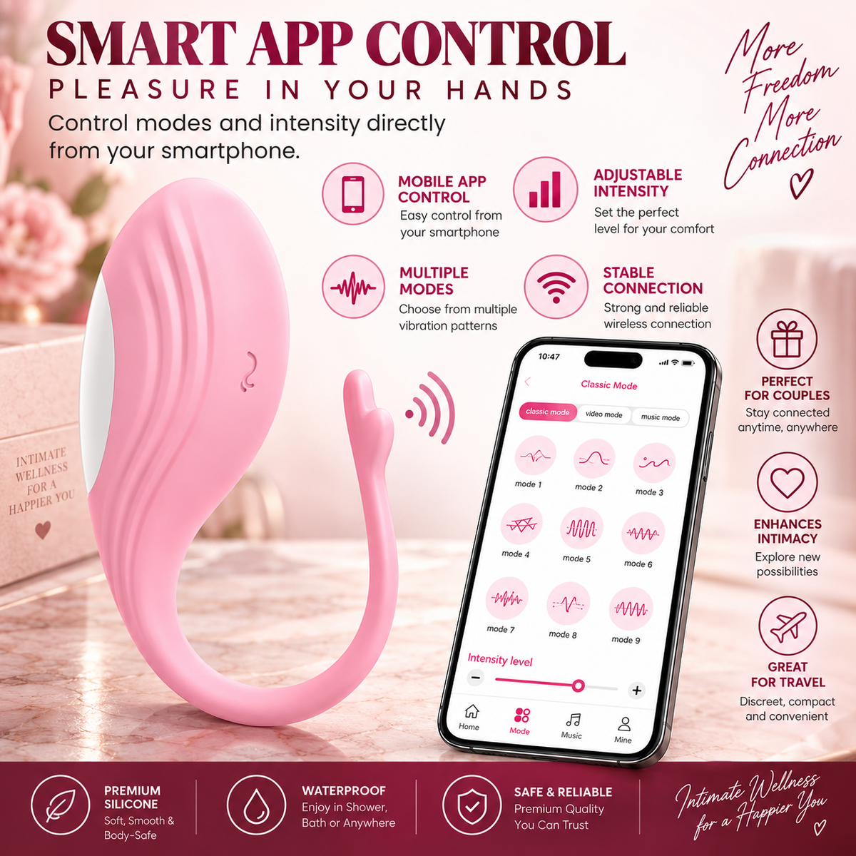 Luv Egg Connect App Control Silicone Vibrator