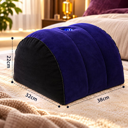 Half Moon Inflatable Pillow with Toy Mount