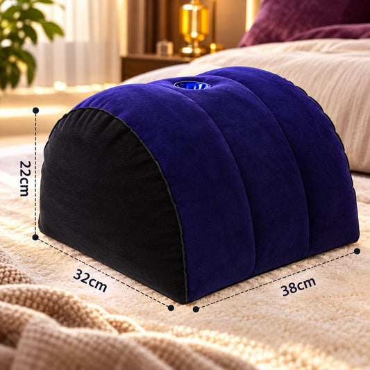 Half Moon Inflatable Pillow with Toy Mount