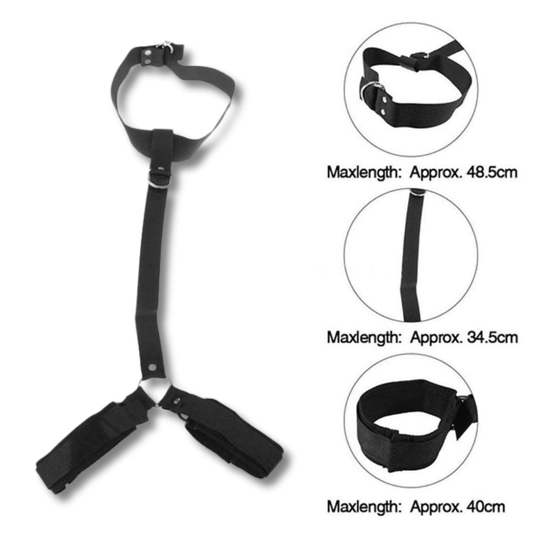 Collar To Wrist Restraints | Secure Control for Couples