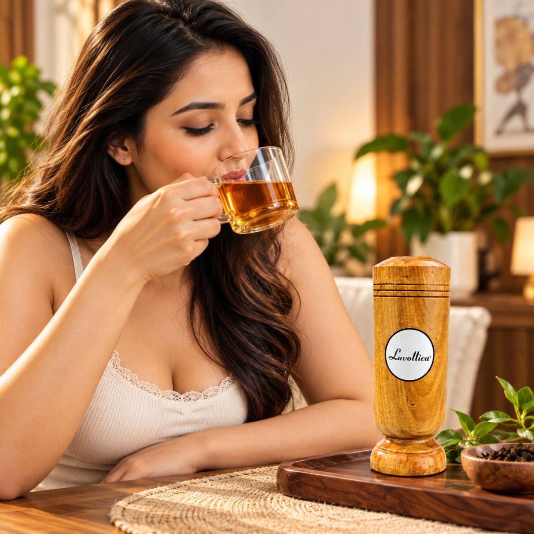 Vijaysar Wood Glass – Natural Ayurvedic Remedy for Diabetes Care