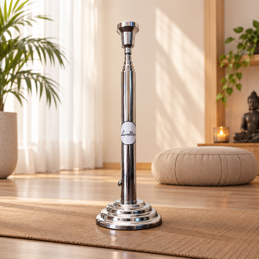 Stainless Steel Trataka Candle Stand for Meditation