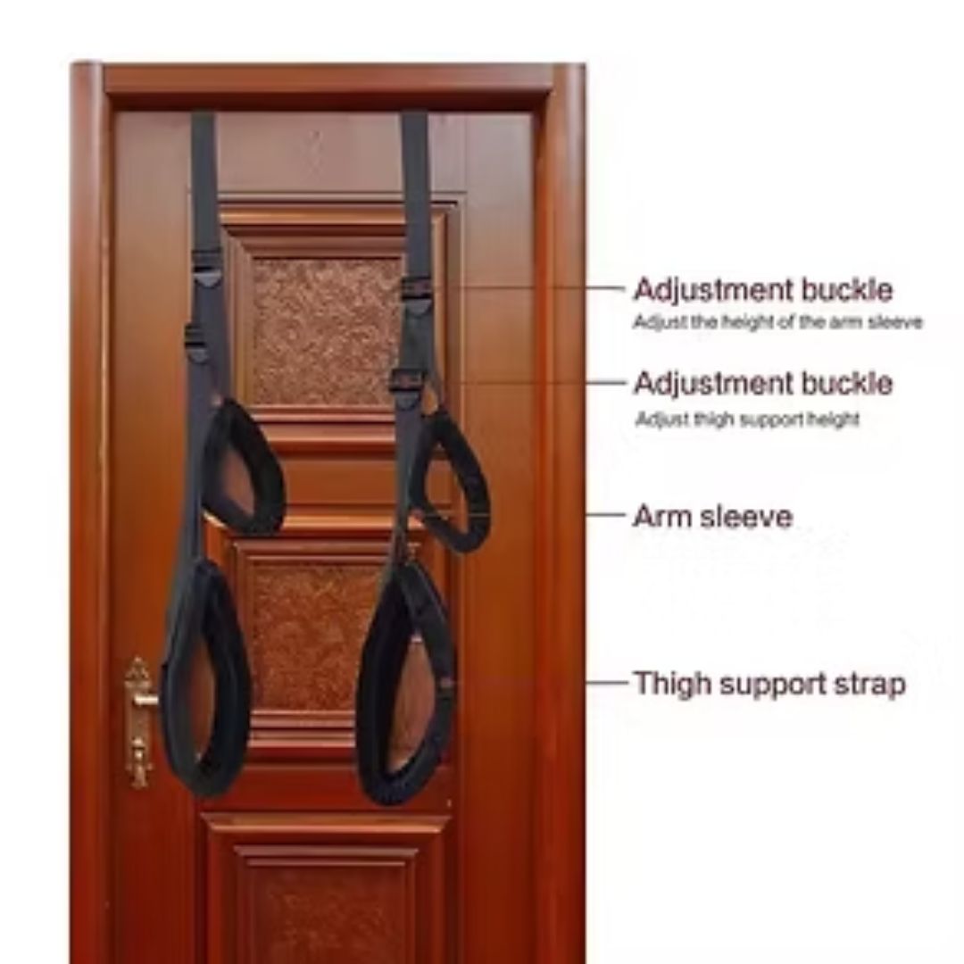 Door Swing Restraints with thigh and cuff support