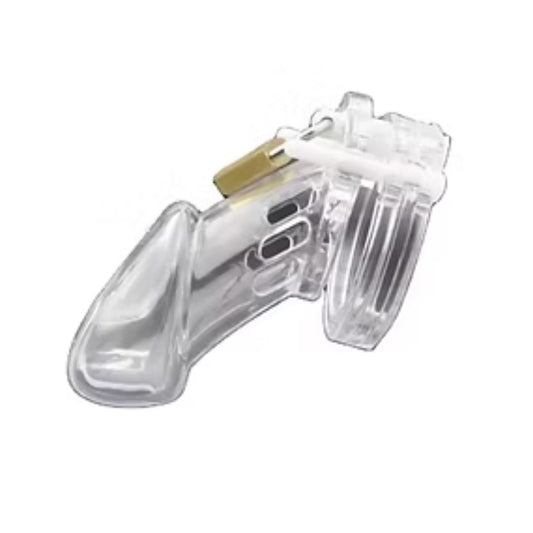 Clear Chastity Cage with Secure Lock for Men