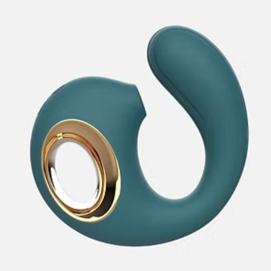 Luv Dolphin Silicone Massager – Dual-Action Air Pulse & Vibration Device
