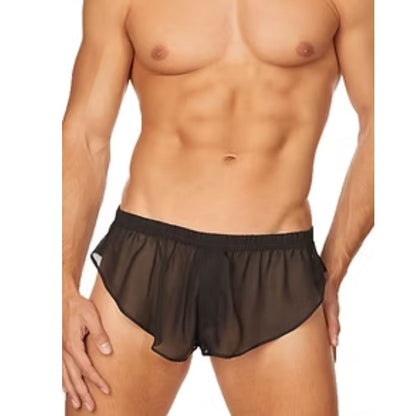 Men's Black Power Net Free Size Boxer Underwear