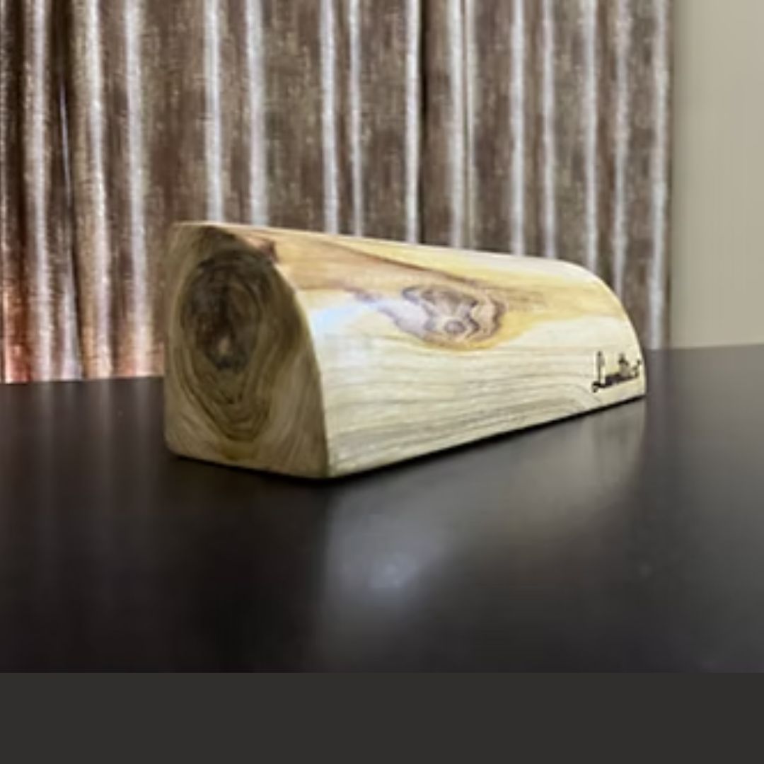 Quarter Round Wooden Yoga Block Set of 2