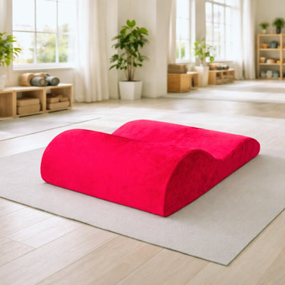 Red Tantra Bedster (Crafted with premium foam) – S-Shaped Wedge Cushion