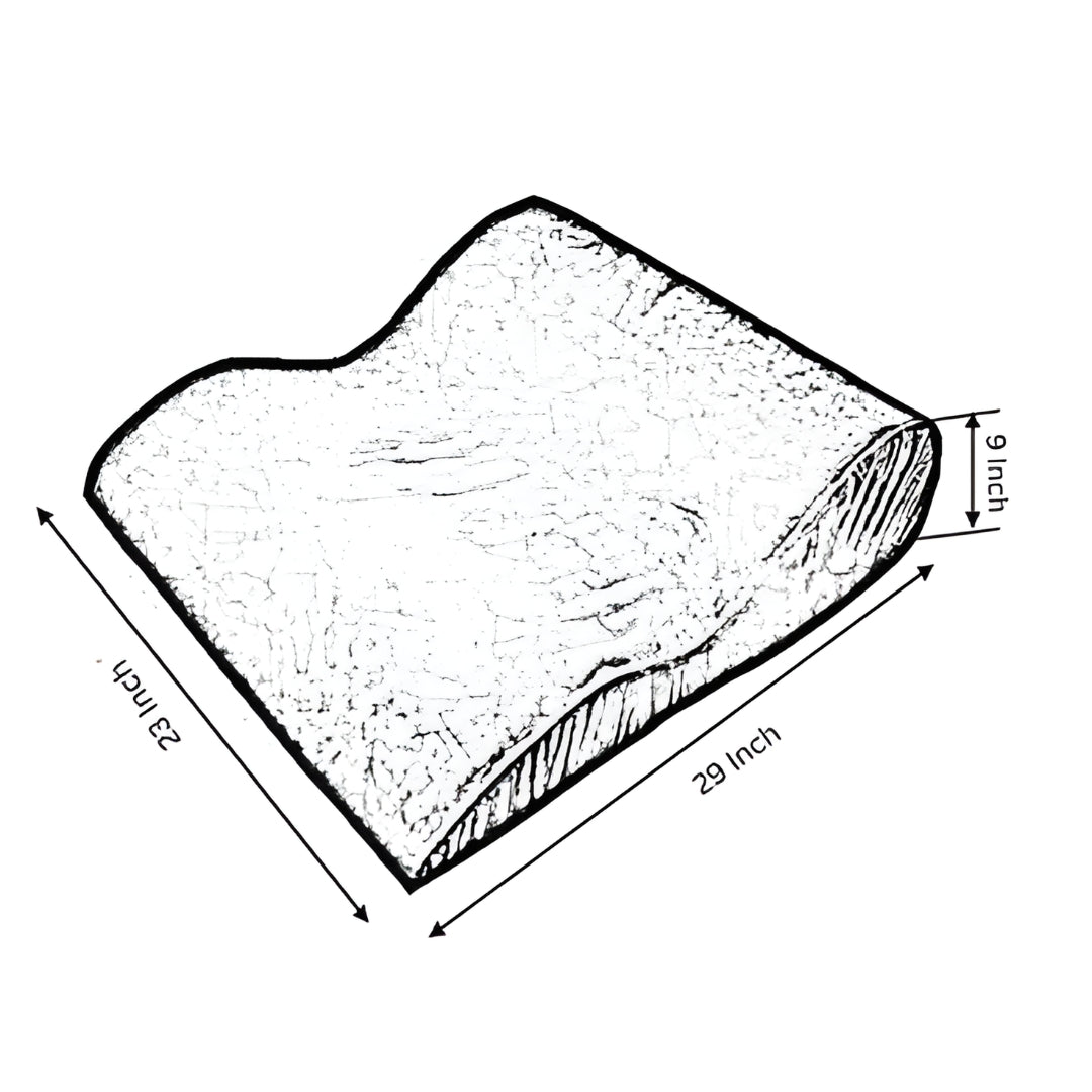 Red Tantra Bedster (Crafted with premium foam) – S-Shaped Wedge Cushion