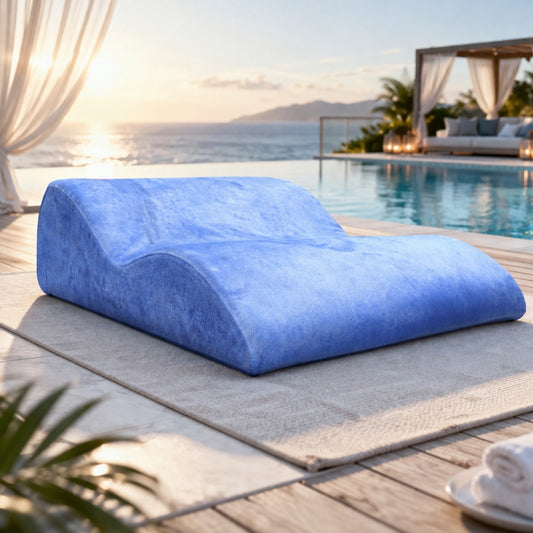 Blue Tantra Bedster – S-Shaped Wedge Cushion