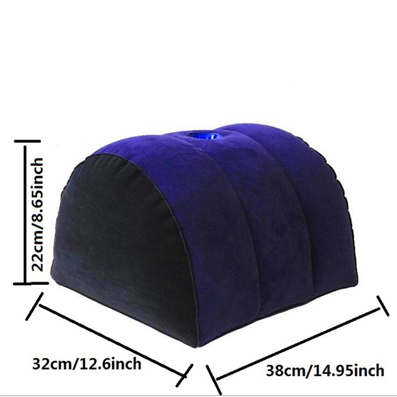 Half Moon Inflatable Pillow with Toy Mount