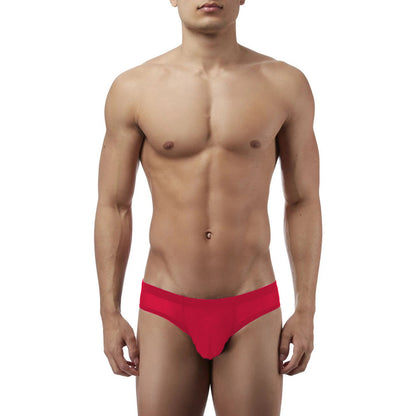 Men's Black and Red Power Net Brief Underwear