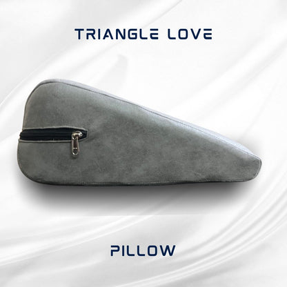 Stylish Grey Triangle Love Pillow