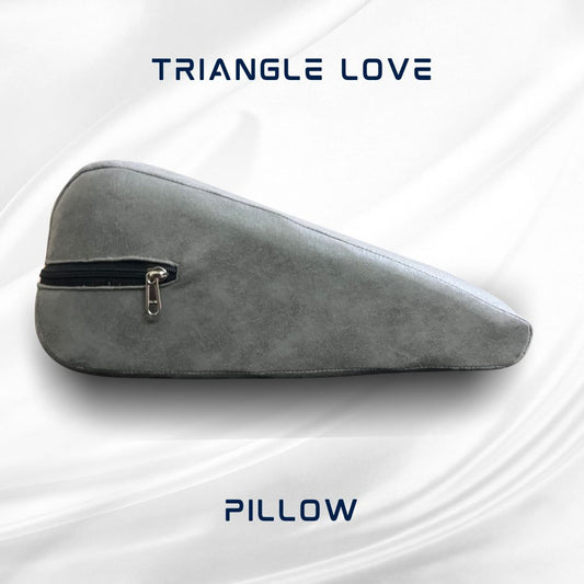Stylish Grey Triangle Love Pillow