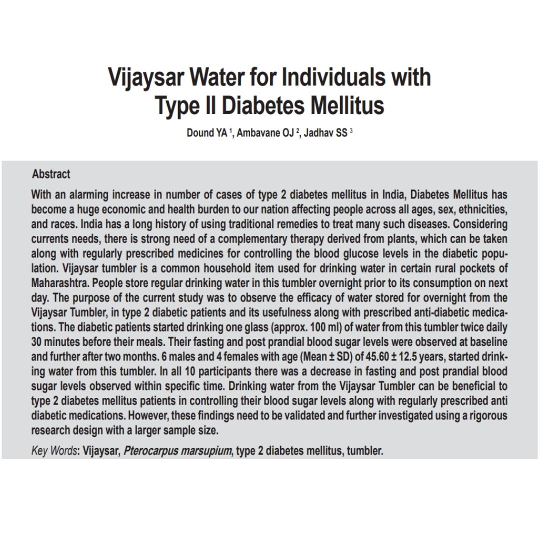Vijaysar Wood Glass – Natural Ayurvedic Remedy for Diabetes Care