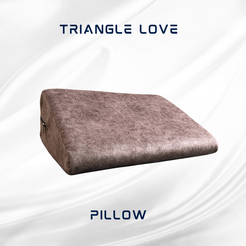 Stylish Brown Triangle Love Making Pillow