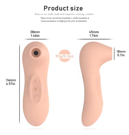 Luv Aero Vibe Silicone Massager with 10 Intensity Modes