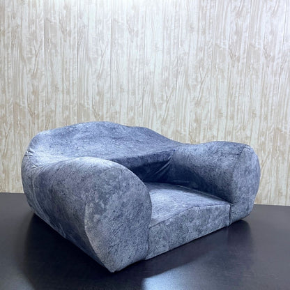 Grey Fabric Dhyanam Seat - Meditation Seat- Yoga Cushion
