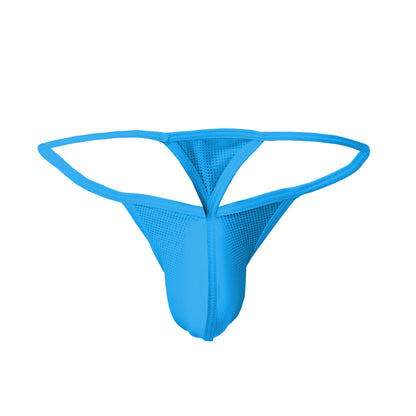 Men's Power Net Free Size Thong Underwear - Red, Light Blue, Light Pink