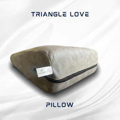 Stylish Grey Triangle Love Pillow