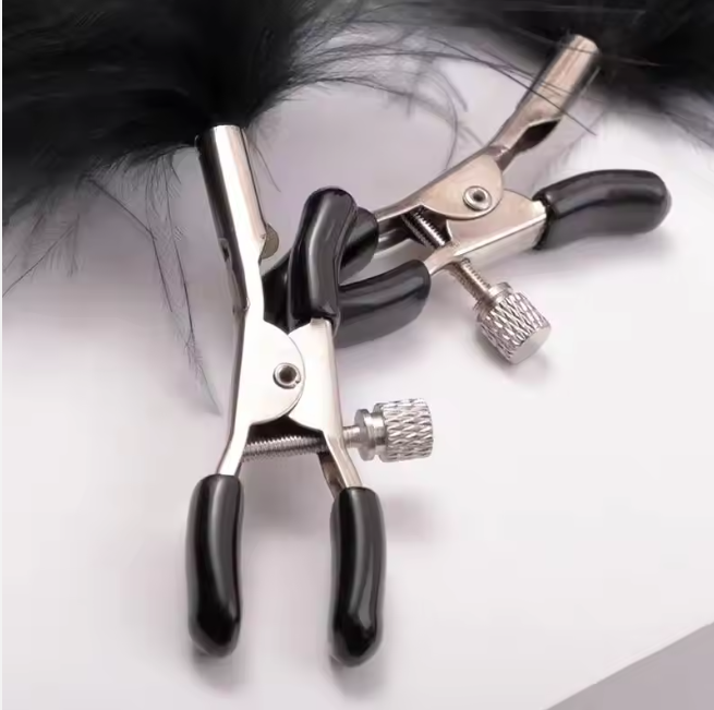 Feather Teaser Tickler for Couples – Soft Black Feather Sensory Play