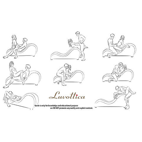 Exotic Red Leatherette Elite Kamasutra Chair – Contoured Support Sofa with Multi-Level Design | Luvottica