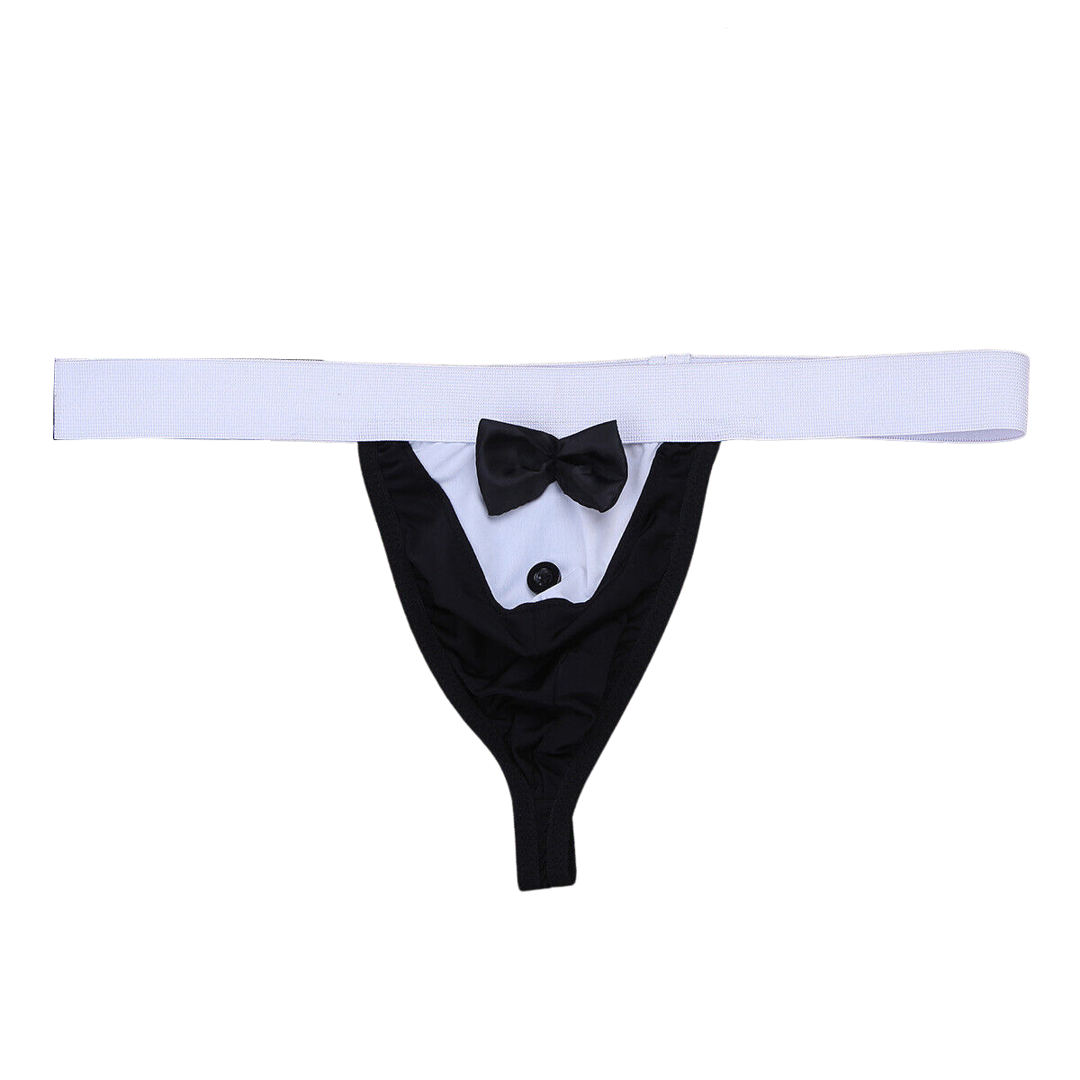 Microfiber Costume Underwear (Black & Royal Blue)