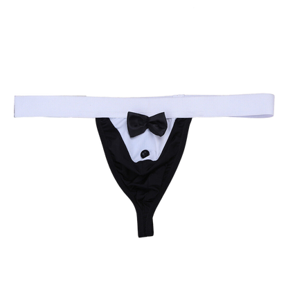 Microfiber Costume Underwear (Black & Royal Blue)