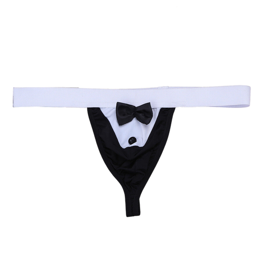 Microfiber Costume Underwear (Black & Royal Blue)