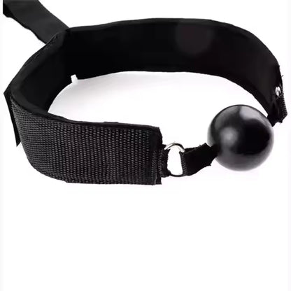 Open Mouth Ball Gag with Handcuffs Bondage for Couples