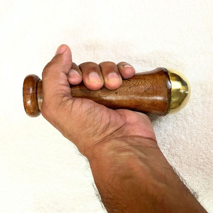 Kansa Wand Massager – Ayurvedic Bronze Face & Body Massage Tool