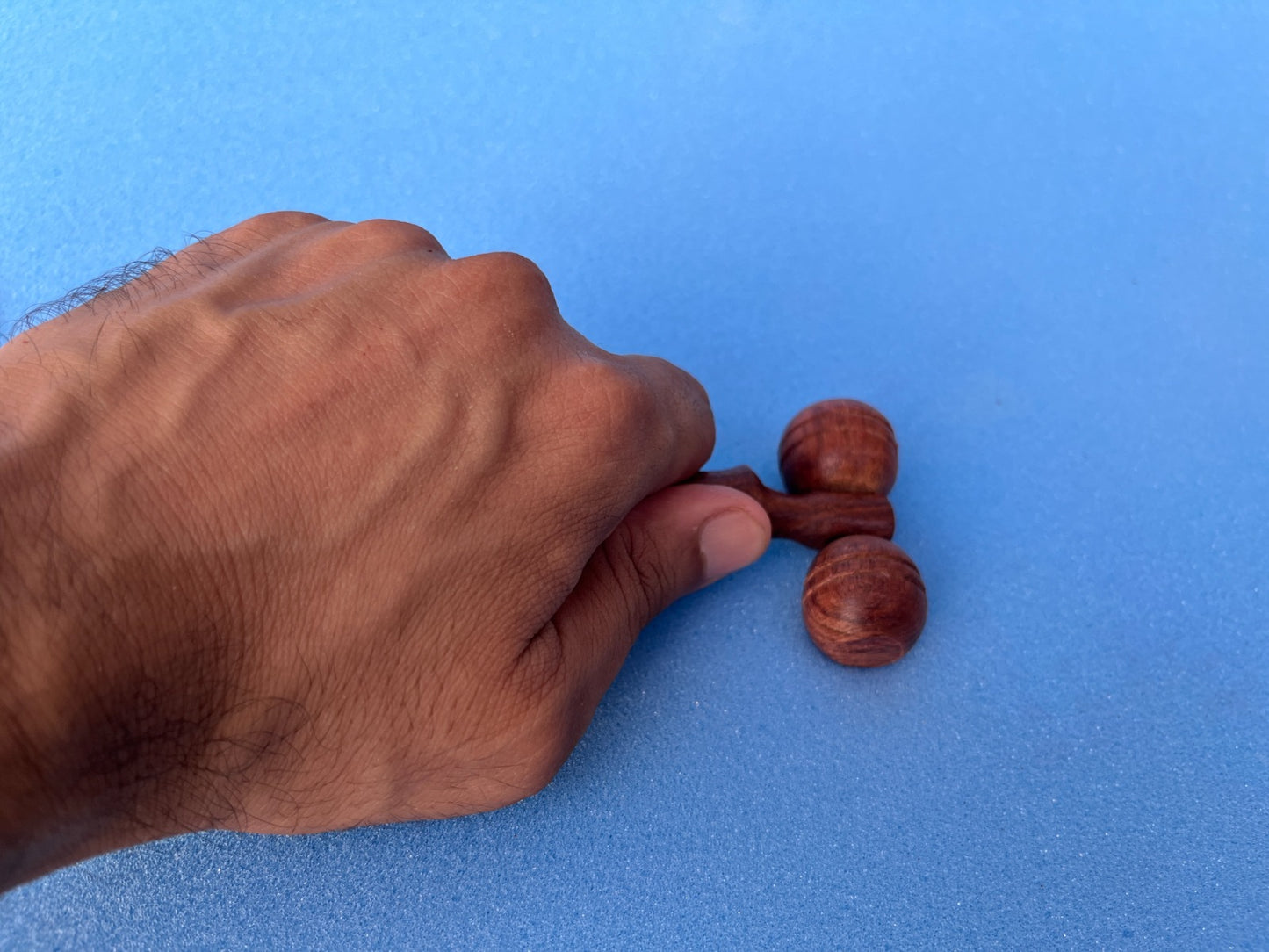 Wooden Acupressure Massager with Two Balls (Small Size) – Targeted Relief