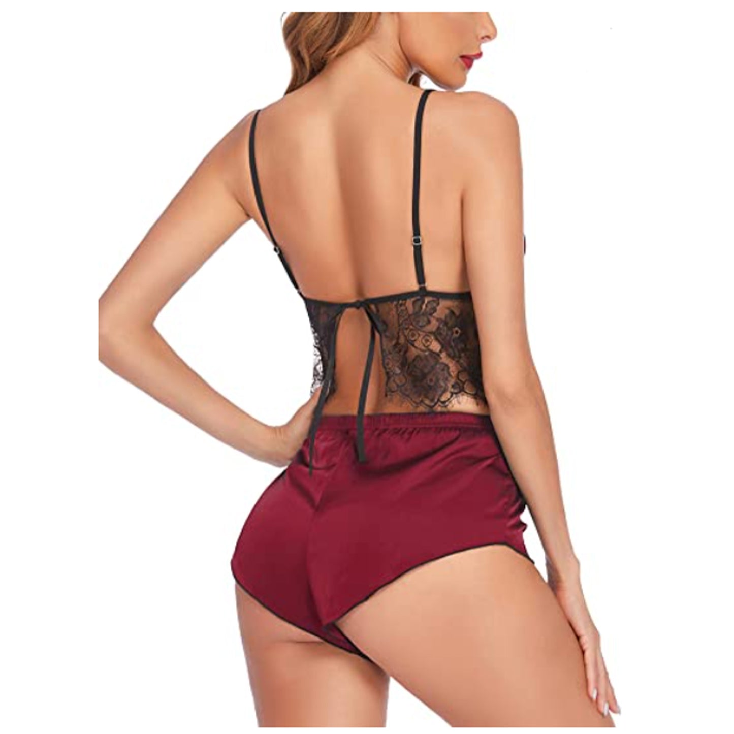 Satin Serenade: The Ultimate Lace & Silk Shortie Set
