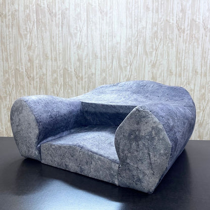 Grey Fabric Dhyanam Seat - Meditation Seat- Yoga Cushion