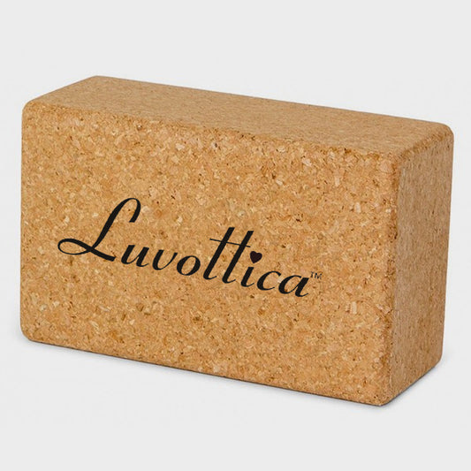 Cork Yoga Brick to Support, Improve & Strengthen Your Reach (Set of 2)