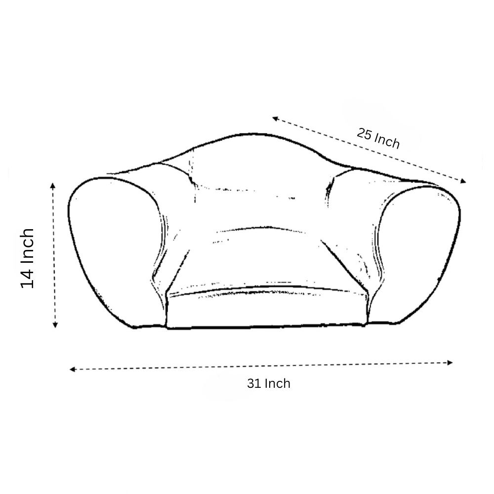 Grey Fabric Dhyanam Seat - Meditation Seat- Yoga Cushion